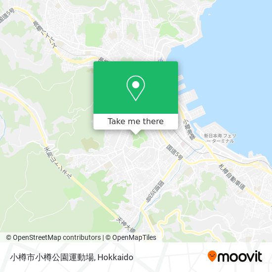 小樽市小樽公園運動場 map