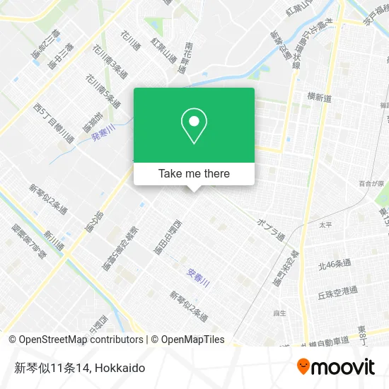 Shin Kotoni 11th Street 14 map