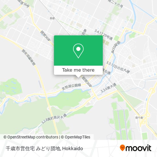千歳市営住宅 みどり団地 map