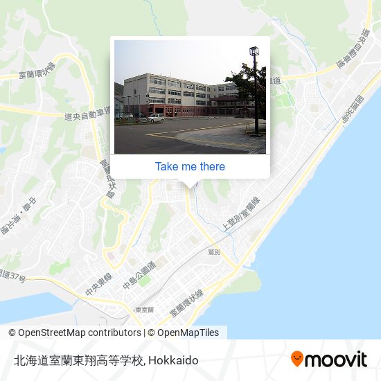 北海道室蘭東翔高等学校 map