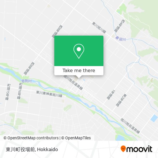 東川町役場前 map