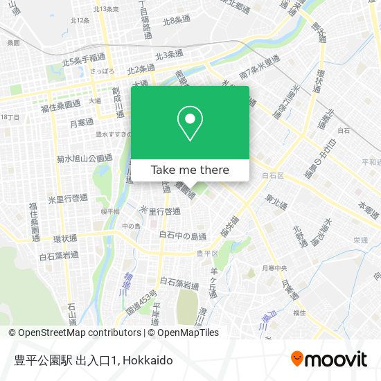 豊平公園駅 出入口1 map