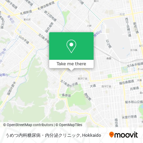 うめつ内科糖尿病・内分泌クリニック map
