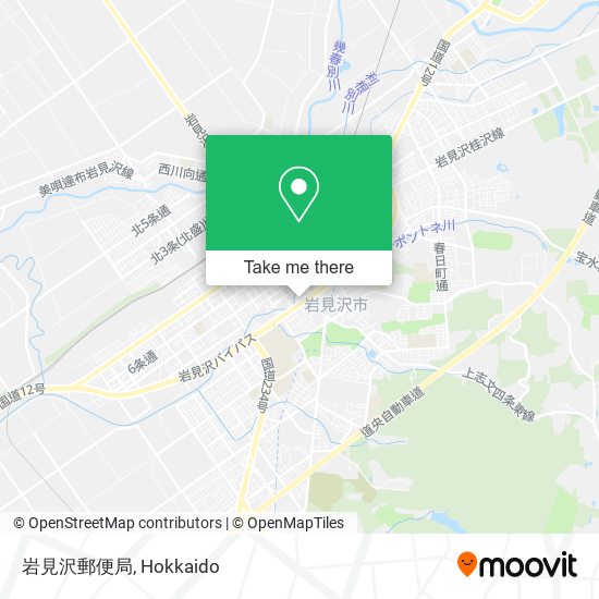 岩見沢郵便局 map