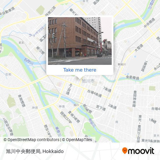 旭川中央郵便局 map
