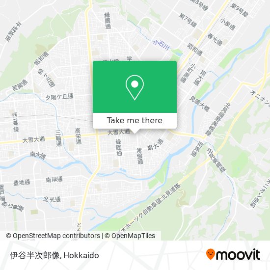 伊谷半次郎像 map
