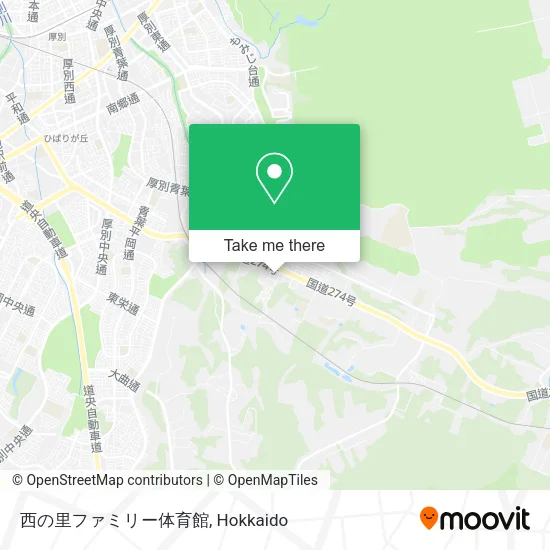 西の里ファミリー体育館 map