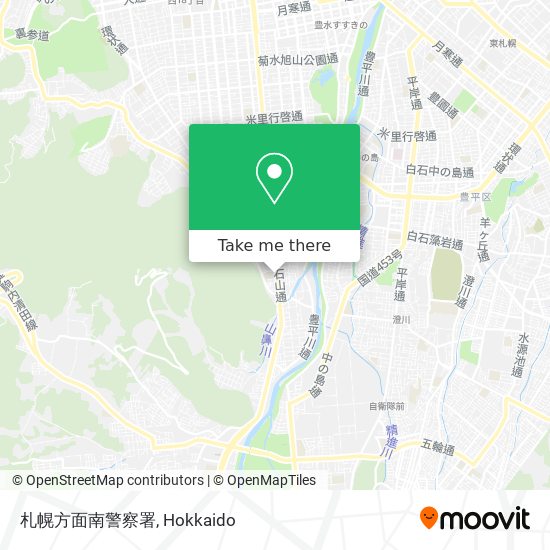 札幌方面南警察署 map