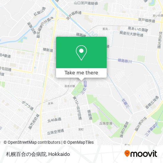 札幌百合の会病院 map