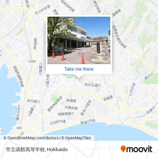 市立函館高等学校 map
