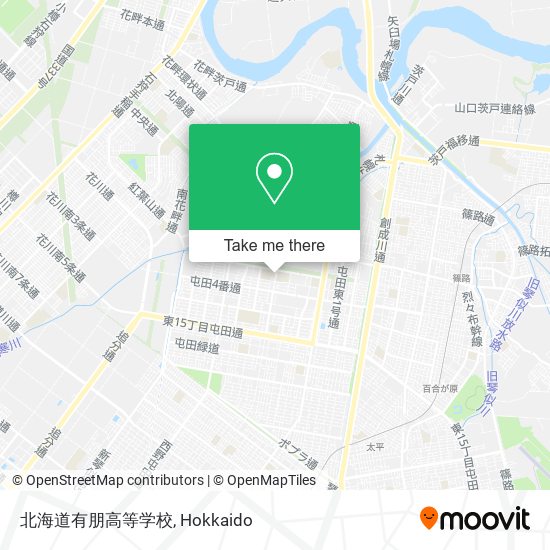 北海道有朋高等学校 map