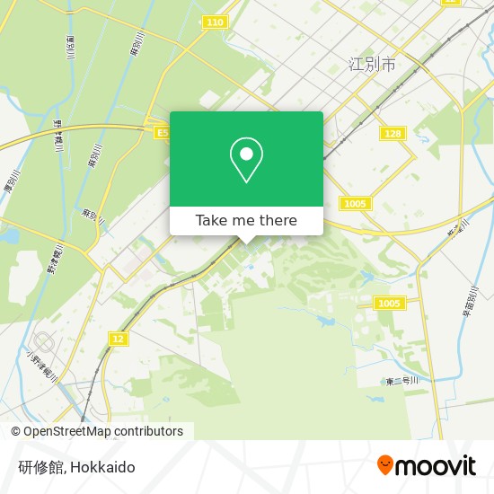 How to get to 研修館 in 江別市 by Bus?