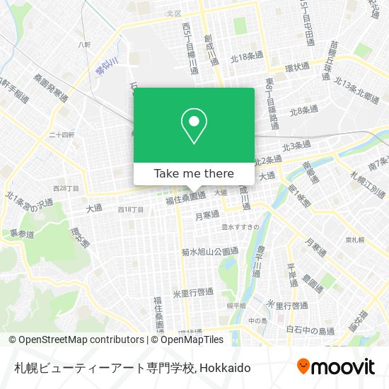札幌ビューティーアート専門学校 map