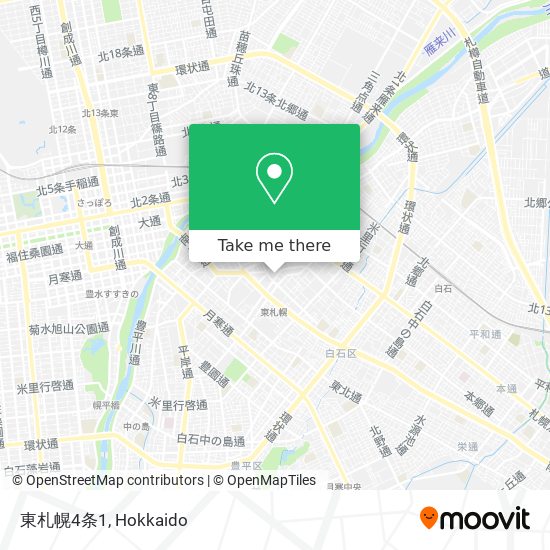東札幌4条1 map