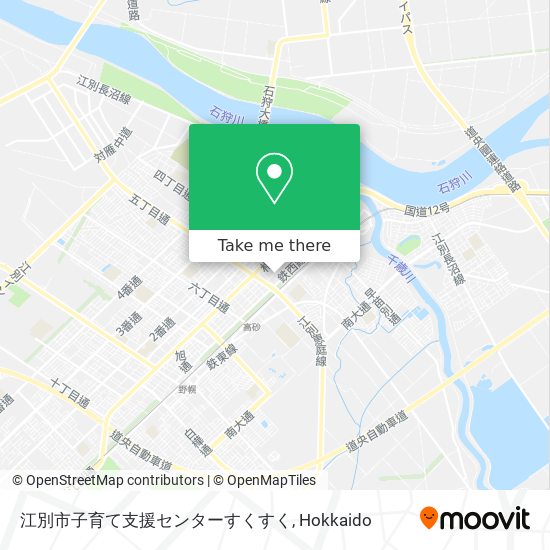江別市子育て支援センターすくすく map
