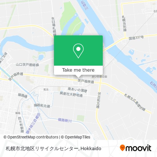 札幌市北地区リサイクルセンター map