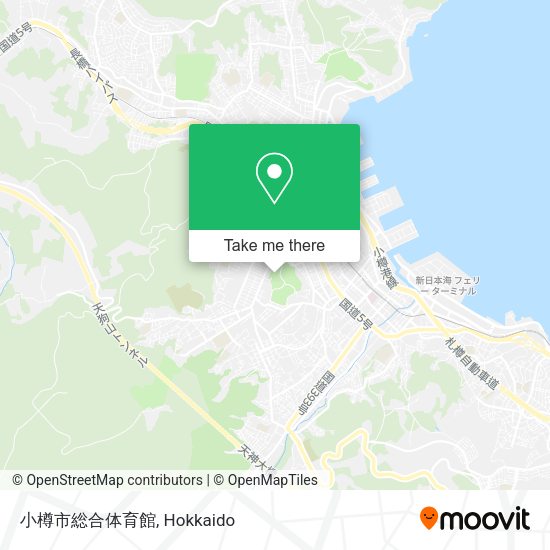 小樽市総合体育館 map