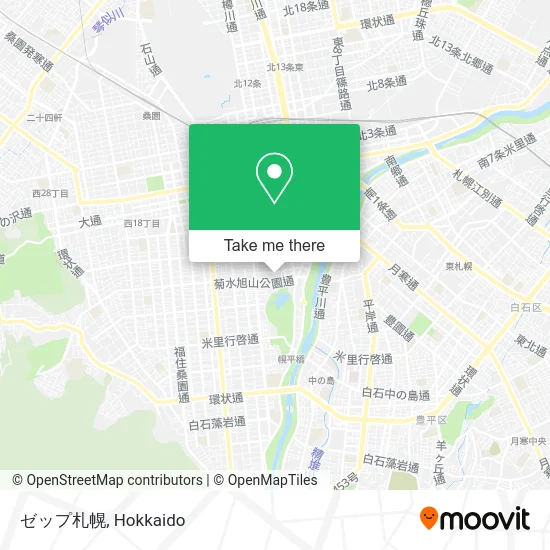Zepp Sapporo map