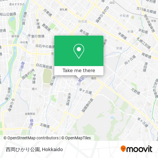 西岡ひかり公園 map