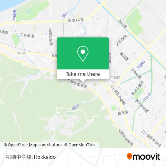 稲穂中学校 map