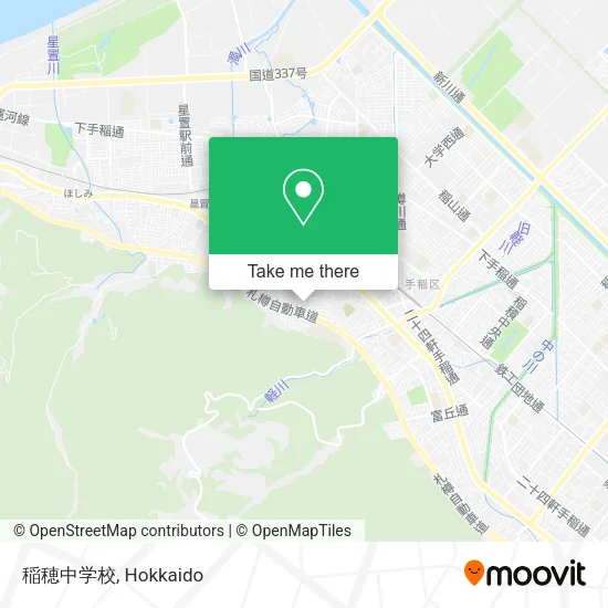 稲穂中学校 map