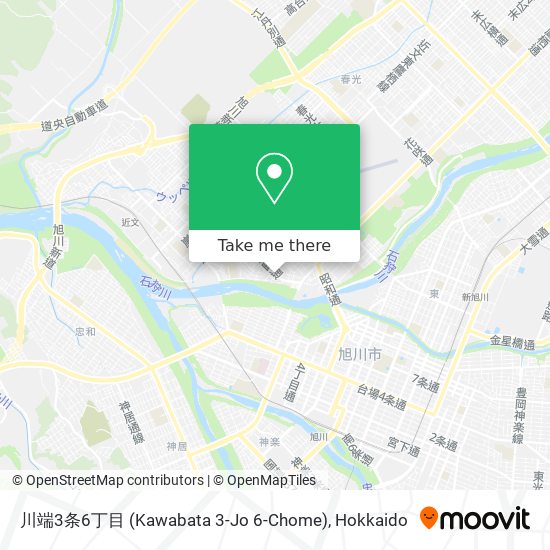 川端3条6丁目 (Kawabata 3-Jo 6-Chome) map