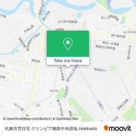札幌市営住宅 グリンピア篠路中央団地 map