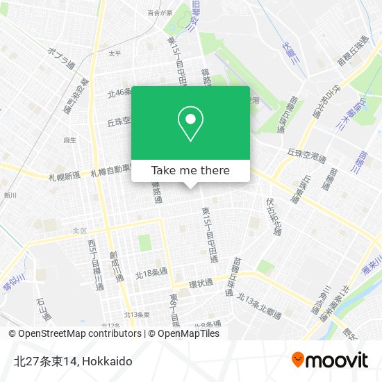 北27条東14 map