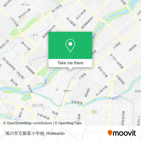 旭川市立新富小学校 map