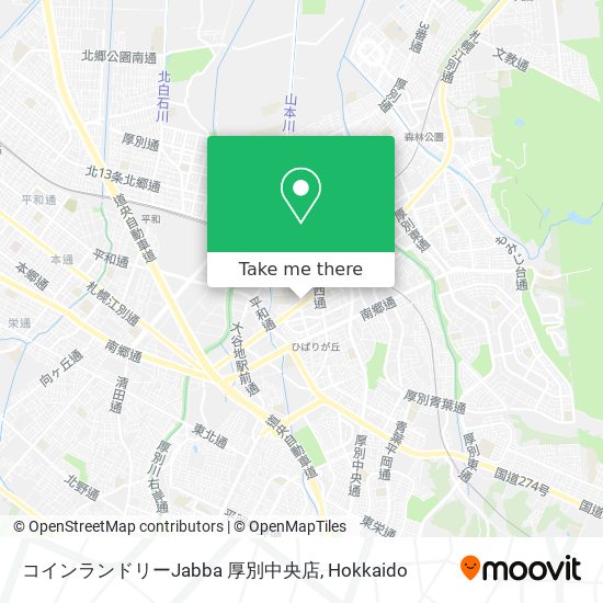 コインランドリーJabba 厚別中央店 map