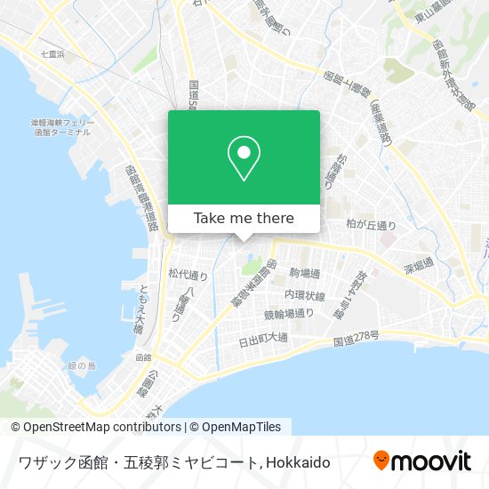 ワザック函館・五稜郭ミヤビコート map