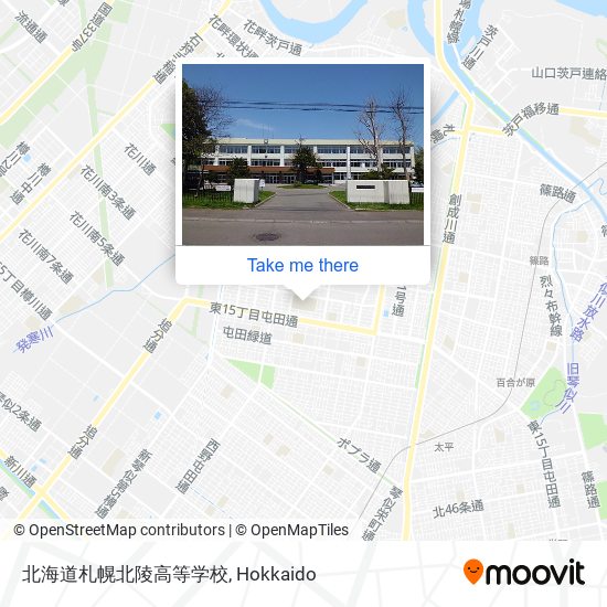 北海道札幌北陵高等学校 map
