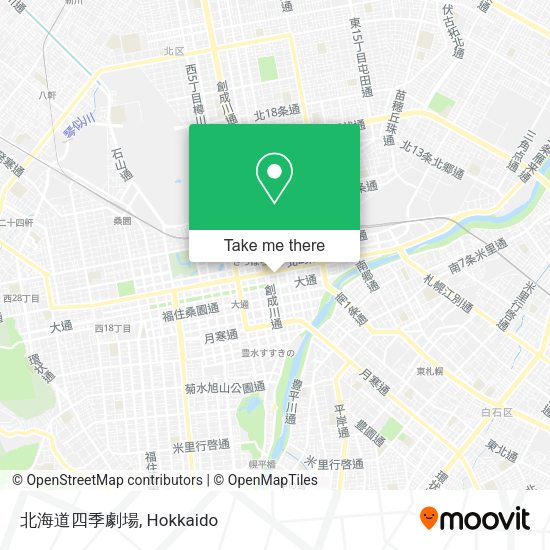 北海道四季劇場 map