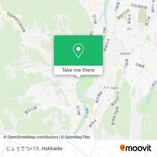 じょうてつバス map