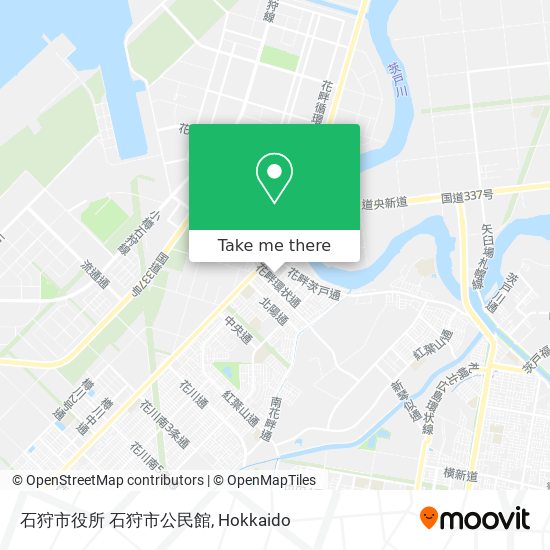 石狩市役所 石狩市公民館 map