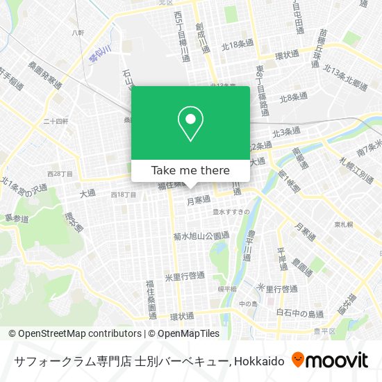 サフォークラム専門店 士別バーベキュー map
