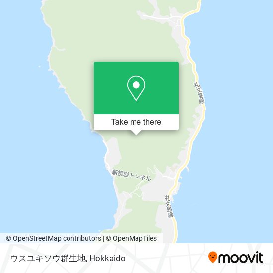 ウスユキソウ群生地 map
