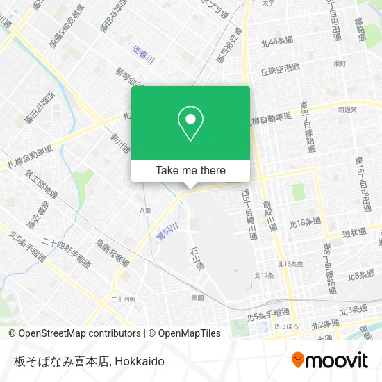 板そばなみ喜本店 map