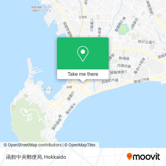 函館中央郵便局 map