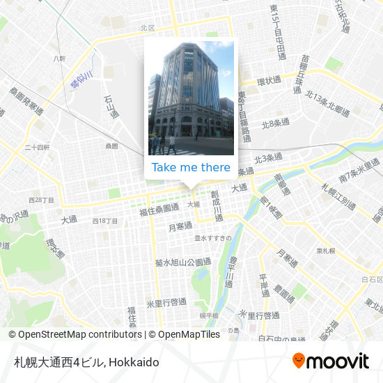 札幌大通西4ビル map