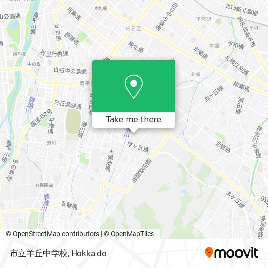 市立羊丘中学校 map