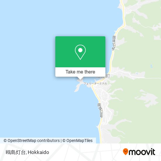 鴎島灯台 map