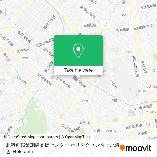 北海道職業訓練支援センター ポリテクセンター北海道 map