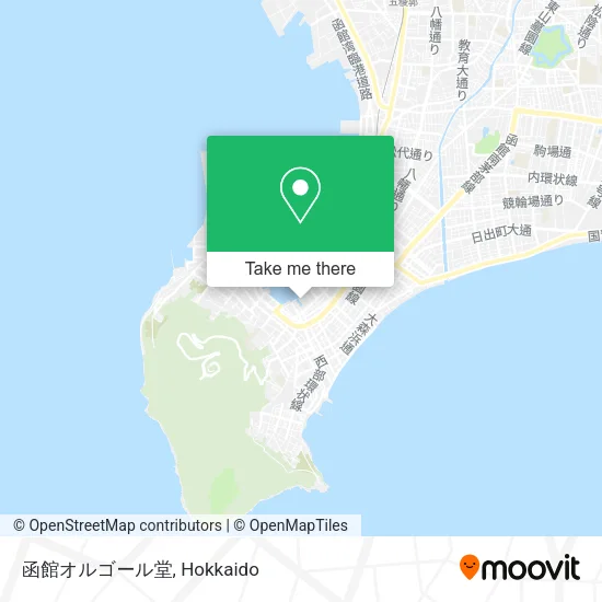 Hakodate Music Box Hall map
