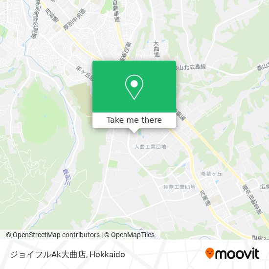 How To Get To ジョイフルak大曲店 In 北広島市 By Bus