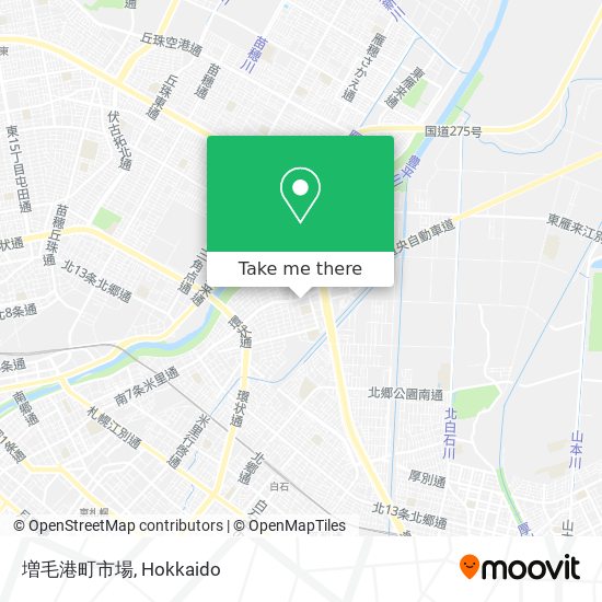 増毛港町市場 map