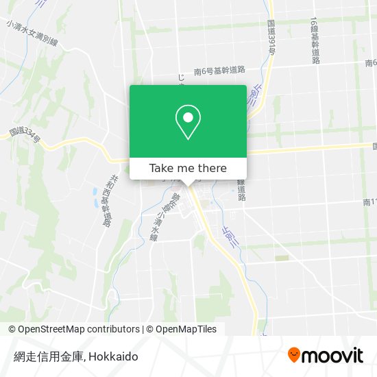 網走信用金庫 map