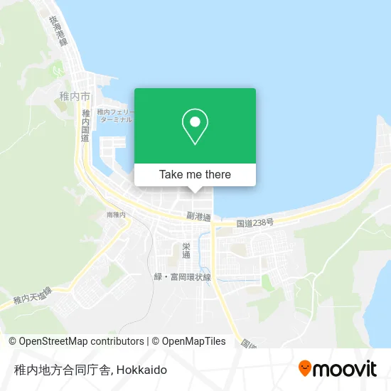 Wakkanai Regional Government Building map