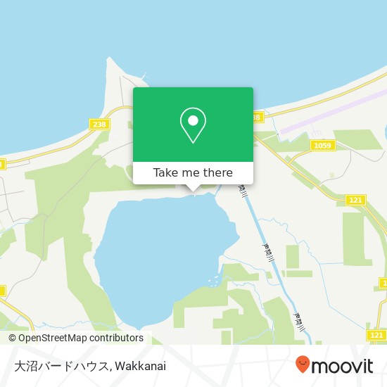 大沼バードハウス map