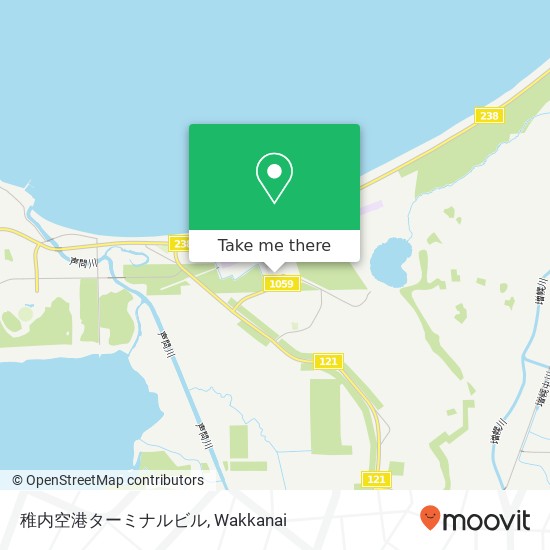 稚内空港ターミナルビル map
